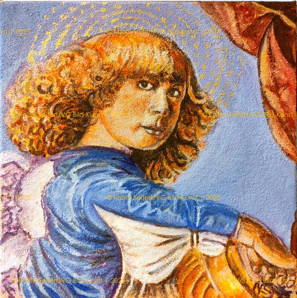 Fresco secco, Engel, Leinwand, Rom