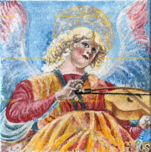 Fresco secco, Engel, Leinwand, Rom