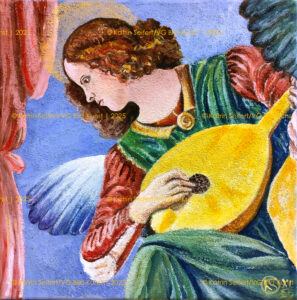 Fresco secco, Engel, Leinwand, Rom