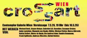 Flyer, Ausstellung, crossart, Katrin Seifert