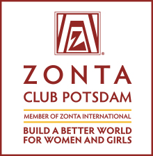 Zonta Club Potsdam logo en slogan